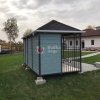Вольер с вальмовой крышей для собак