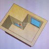 будка для кошек КОТОФЕЙ  1-ый этаж вид сверху