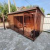 Вольер для собаки с хозблоком или зимником